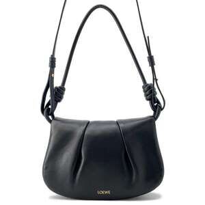 LOEWE Paseo Satchel Shoulder Bag Black